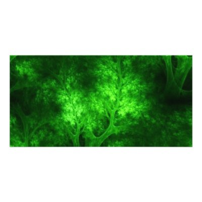 artsy_bright_green_trees customized photo card by CreativeColours