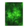 artsy_bright_green_trees post card