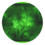 artsy_bright_green_trees round sticker