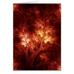 artsy_brown_trees greeting card