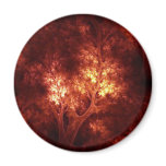 artsy_brown_trees refrigerator magnet
