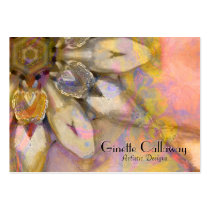 business card, customizable, art, ginette, pastel, feminine, cards, aceo, unique, artsy, artful, peach, blush, jewels, modern, contemporary, Business Card with custom graphic design