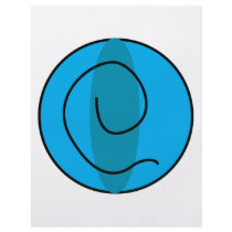 Artsy Circle Blue flyers