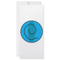 Artsy Circle Blue rack cards
