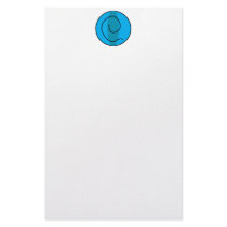 Artsy Circle Blue stationery