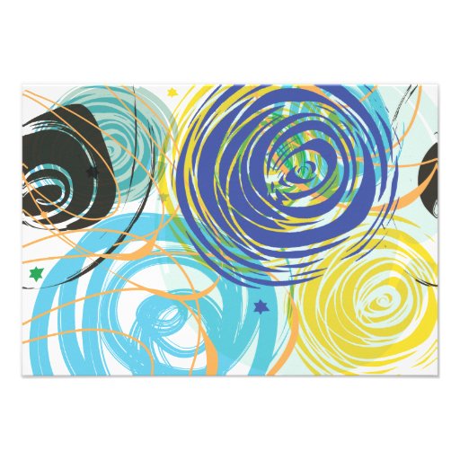 ARTSY FARTSY Bar Bat Mitzvah Party Card Custom Invitation