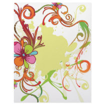 artsy floral bliss vector design custom letterhead