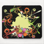artsy floral bliss vector design mousepad