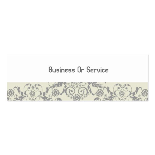 Artsy Florals Business Card (back side)