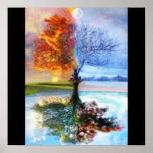 artsy four seasons posters
