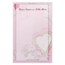 Artsy Heart Stationery by Customizables Artsy Heart Stationery