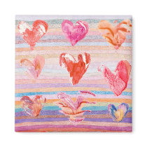 Artsy Hearts Magnet magnets