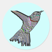 Artsy Hummingbird Sticker