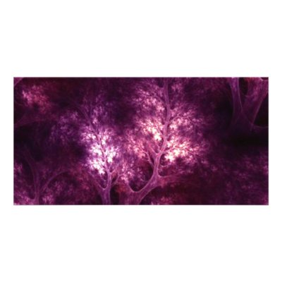 artsy_magenta_trees customized photo card by CreativeColours