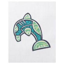 artsy patterned dolphin design custom flyer