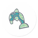 artsy patterned dolphin design stickers by doonidesignsanimals artsy patterned dolphin design stickers