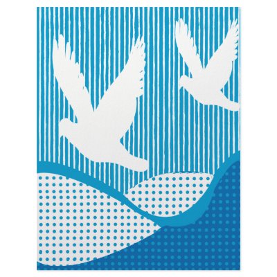 Artsy  Peace Scrapbook Paper Custom Letterhead by happytwitt