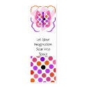 Artsy Polka Dot Butterfly Bookmarks