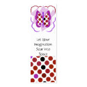 Artsy Polka Dot Butterfly Bookmarks