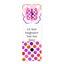 Artsy Polka Dot Butterfly Bookmark business cards by polkadotpizazz Artsy Polka Dot Butterfly Bookmark business cards