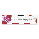 Artsy Polka Dot Butterfly Bumper Sticker