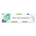 Artsy Polka Dot Butterfly Bumper Sticker