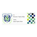 Artsy Polka Dot Butterfly Gift Tags