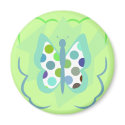 Artsy Polka Dot Butterfly Magnet