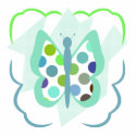 Artsy Polka Dot Butterfly Ornament