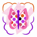 Artsy Polka Dot Butterfly Ornament