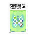 Artsy Polka Dot Butterfly Postage Stamp