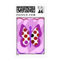 Artsy Polka Dot Butterfly Postage Stamp