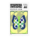 Artsy Polka Dot Butterfly Postage Stamp