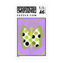 Artsy Polka Dot Butterfly Postage Stamp