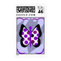Artsy Polka Dot Butterfly Postage Stamp