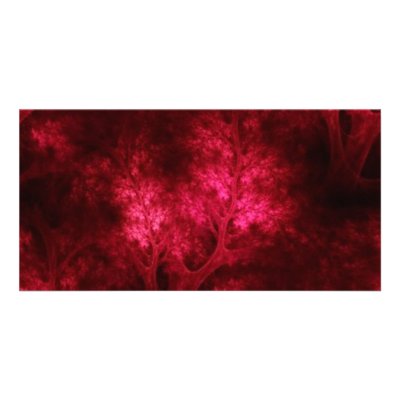 artsy_red_trees picture card by CreativeColours