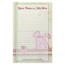 Artsy V-Day Cat Stationery by Customizables Artsy V-Day Cat Stationery