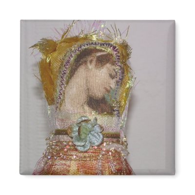 arty angel magnets by stitchywoowoo