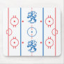 Arty Lion Hockey Rink Mousepad