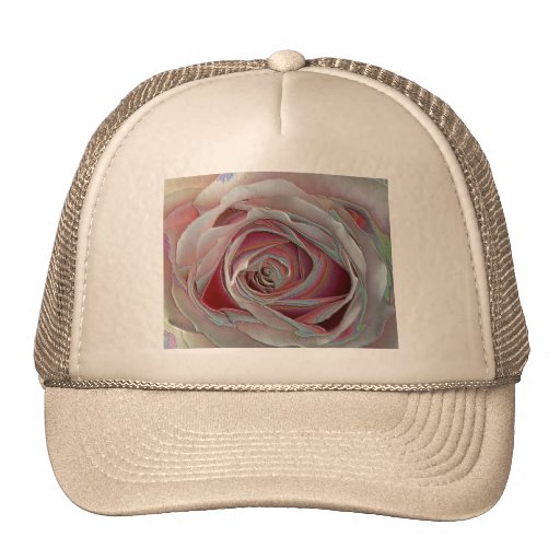 arty pinky rose hat