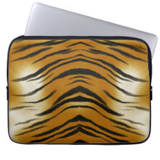 Arty Tiger Stripes Wild Animal Big Cat Laptop Sleeves
