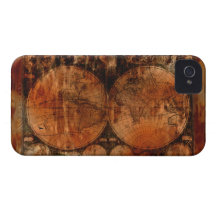 Arty Vintage Old World Map iPhone 4 Case