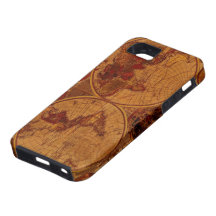 Arty Vintage Old World Map iPhone 5 Case