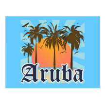 Aruba Beaches Sunset Postcards