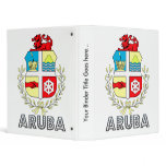 Aruba Coat of Arms Vinyl Binder