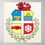 Aruba Coat of Arms detail posters