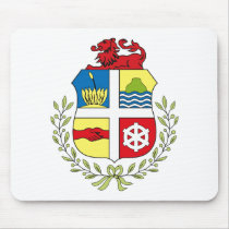 Aruba Coat of Arms Mousepad by FlagTshirts Aruba Coat of Arms Mousepad