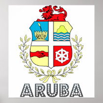 Aruba Coat of Arms Posters
