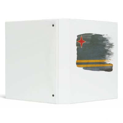 Aruba Flag 3 Ring Binders by Zipperedflags