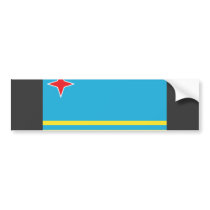 Aruba Flag bumper stickers by coolcountry Aruba Flag bumper stickers